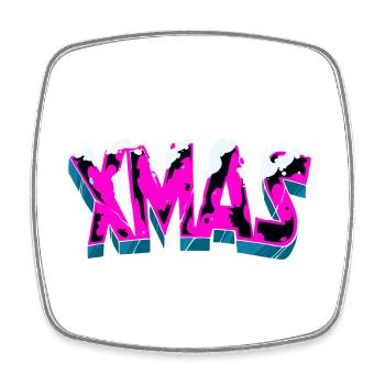 x mas outfit - Viereckiger Kühlschrankmagnet - Weiß - Vorne