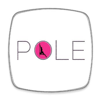 Pole Sport Compétition Danse Danseuse Acrobaties - Magnet carré - blanc - Devant
