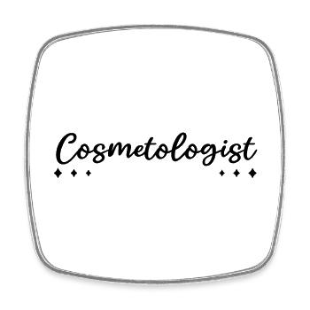 Cosmetologist | Esthéticienne - Magnet carré - blanc - Devant
