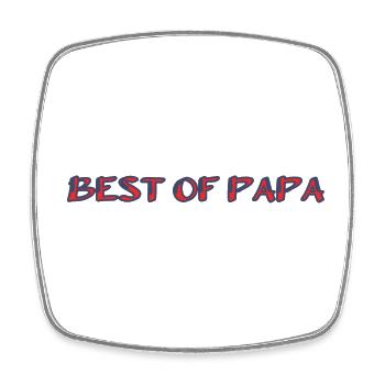 DAD. FATHER's DAY. HAPPY BIRTHDAY DAD. HAPPY BIRTHDAY. - Square fridge magnet - white - Front