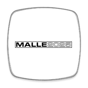 Malle 2025 - Viereckiger Kühlschrankmagnet - Weiß - Vorne
