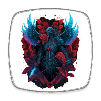Gothique Saint-Valentin | Saint-Valentin | Cadeau - Magnet carré - blanc - Devant