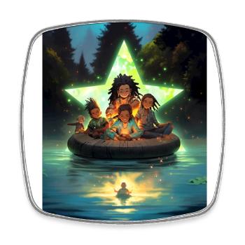 La passion des voyages - Magnet carré - blanc - Devant