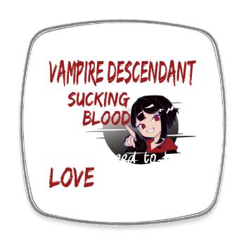 Halloween -Party Flirt Spruch Für Vampir Fans - Viereckiger Kühlschrankmagnet - Weiß - Vorne