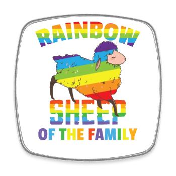 Regenbogenschafe | Pride Month | LGBTQ-| Gay Pride - Viereckiger Kühlschrankmagnet - Weiß - Vorne
