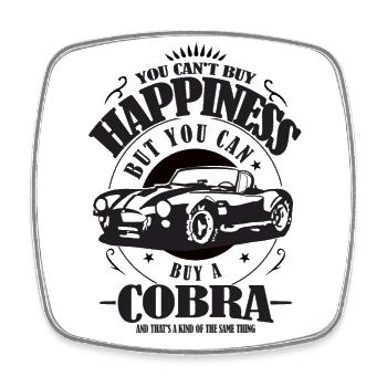 AC Cobra Funny Saying Gift Happiness Buy - Square fridge magnet - white - Front