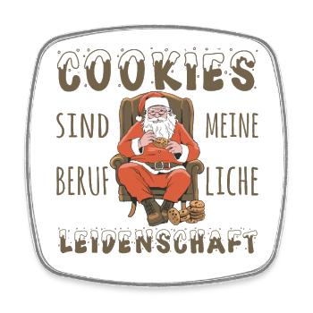 Lustig Datenschützer berufliche Cookies - Viereckiger Kühlschrankmagnet - Weiß - Vorne