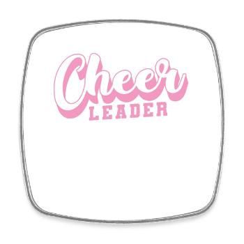 Cheer Leader tanzen Sport turnen anfeuern College - Viereckiger Kühlschrankmagnet - Weiß - Vorne