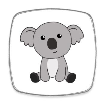 Koala mignon animaux mignons pour les enfants mignons - Magnet carré - blanc - Devant
