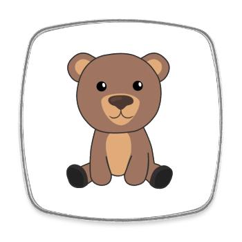 Ours Ours Mignons Animaux Enfants Bébé Ours - Magnet carré - blanc - Devant