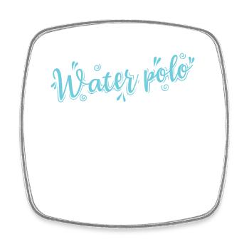 Water Polo Wasserbecken Wasserball Sport - Viereckiger Kühlschrankmagnet - Weiß - Vorne