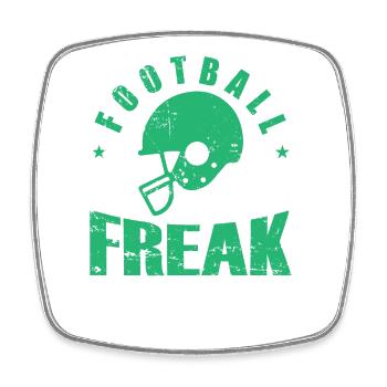 Football Freak Amerika Sport Touchdown - Viereckiger Kühlschrankmagnet - Weiß - Vorne