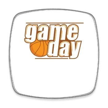 Game Day Basketball Ballsport Fan USA - Square fridge magnet - white - Front