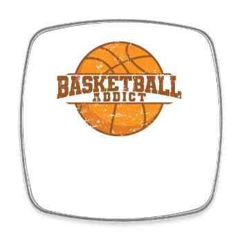 Basketball Addict Ballsport America USA - Square fridge magnet - white - Front