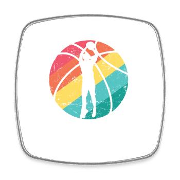 Basketball Ball Sports America USA Team - Square fridge magnet - white - Front