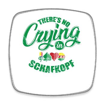 There’s no Crying in Schafkopf Kartenspiel - Viereckiger Kühlschrankmagnet - Weiß - Vorne