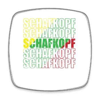 Schafkopf Kartenspiel Spielkarte Hobby - Viereckiger Kühlschrankmagnet - Weiß - Vorne