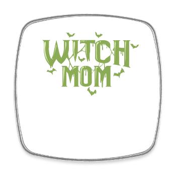 Witch Mom Halloween Holiday Custom États-Unis - Magnet carré - blanc - Devant