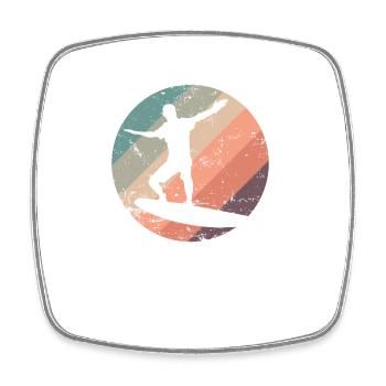 Surf Logo Surfing Surfboard Water Sports - Square fridge magnet - white - Front