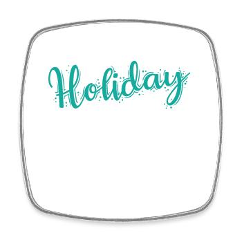 Holiday Holidays Leisure Holidays Travel Family - Square fridge magnet - white - Front