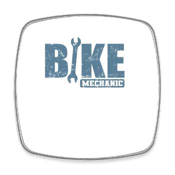 Bike Mechanic Zweiradmechaniker Beruf - Viereckiger Kühlschrankmagnet - Weiß - Vorne