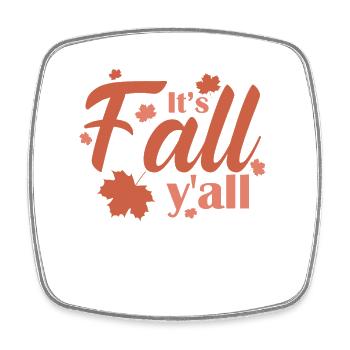 It's Fall y'all USA America Holiday - Square fridge magnet - white - Front