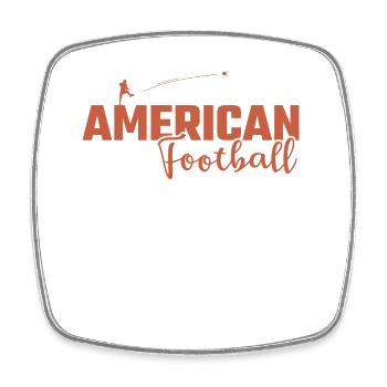 American Football USA Kick Sport USA - Viereckiger Kühlschrankmagnet - Weiß - Vorne