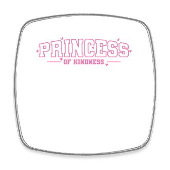 Princess of Kindness cute cute girl - Square fridge magnet - white - Front
