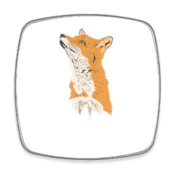 Renard Animal Nature Nature Environnement - Magnet carré - blanc - Devant