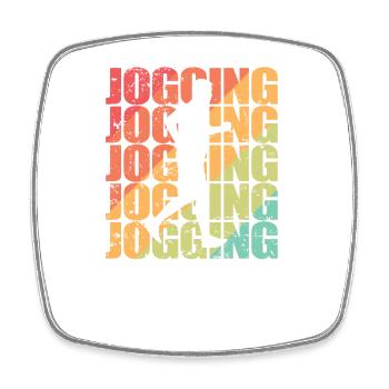 Jogging Racing Fitness Sports Running - Square fridge magnet - white - Front
