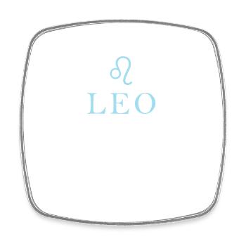 Sternzeichen Leo Löwe Sternbild - Viereckiger Kühlschrankmagnet - Weiß - Vorne