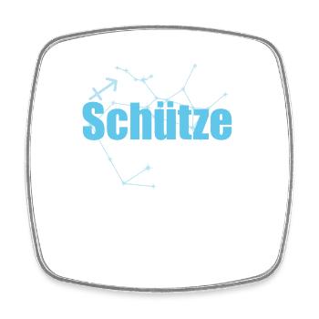 Schütze Sternzeichen Sagittarius Sternbild - Viereckiger Kühlschrankmagnet - Weiß - Vorne