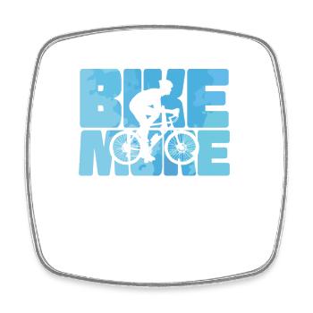 Bike More Cycling Fitness Sport - Square fridge magnet - white - Front