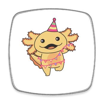 Axolotl pour un anniversaire pour les enfants un anniversaire - Magnet carré - blanc - Devant