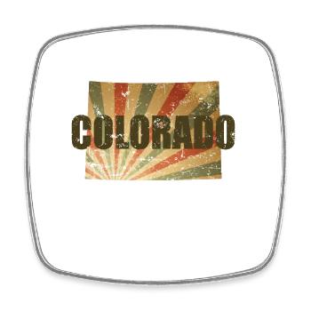 Colorado USA Amerika Bundesstaat - Viereckiger Kühlschrankmagnet - Weiß - Vorne