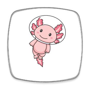 Axolotl Lovers Cute Animals Space Axolotl All - Square fridge magnet - white - Front