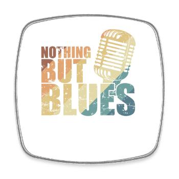 Nothing but Blues Musik Trompete - Viereckiger Kühlschrankmagnet - Weiß - Vorne
