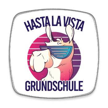 Grundschul Abgänger 2023 Grundschule Abschied - Viereckiger Kühlschrankmagnet - Weiß - Vorne