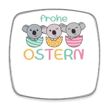 süße Koalas zu Ostern mit Ostereiern Koala - Viereckiger Kühlschrankmagnet - Weiß - Vorne