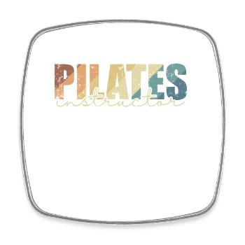 Pilates Instructor Fitness Powerhouse - Viereckiger Kühlschrankmagnet - Weiß - Vorne