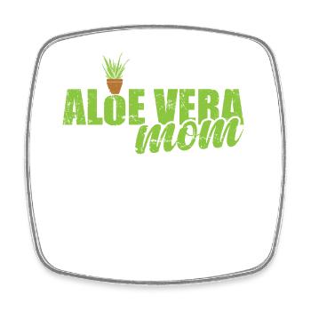 Aloe Vera Mom Heilpflanze Medizin Kosmetik - Viereckiger Kühlschrankmagnet - Weiß - Vorne