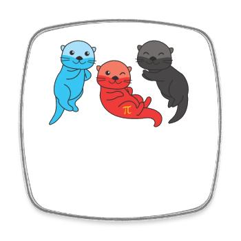 Polyamory Flag Gay Pride LGBTQ Otter - Viereckiger Kühlschrankmagnet - Weiß - Vorne