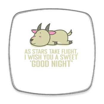 as Stars take Flight, good Night Pyjama - Viereckiger Kühlschrankmagnet - Weiß - Vorne