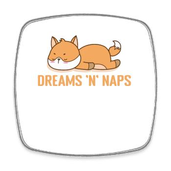 Dreams 'n' Naps Pajamas Pajamas - Square fridge magnet - white - Front