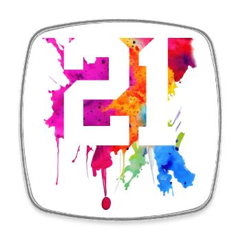 21 YEARS OLD 21ST BIRTHDAY - Square fridge magnet - white - Front