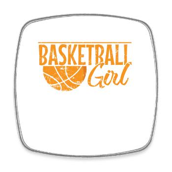 Basketball Girl Girl Team Sports - Square fridge magnet - white - Front
