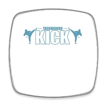 Taekwondo Kick Martial Arts Martial Arts - Square fridge magnet - white - Front