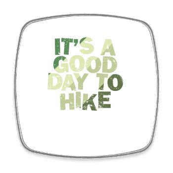It's a good Day to Hike Nature - Square fridge magnet - white - Front