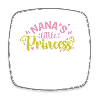 Nana's little Princess - Square fridge magnet - white - Front