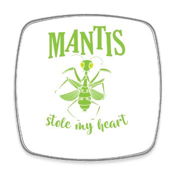 Mantis stole my Heart - Viereckiger Kühlschrankmagnet - Weiß - Vorne